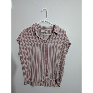 Magellan Outdoors Hiking Fishing Travel Button Down Shirt Top Women's Size M